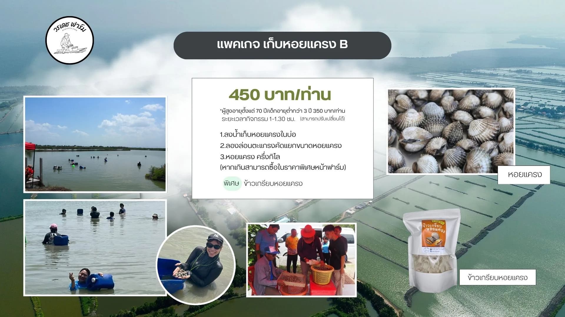 ภาพรายละเอียดแพ็กเกจเก็บหอยแครง B